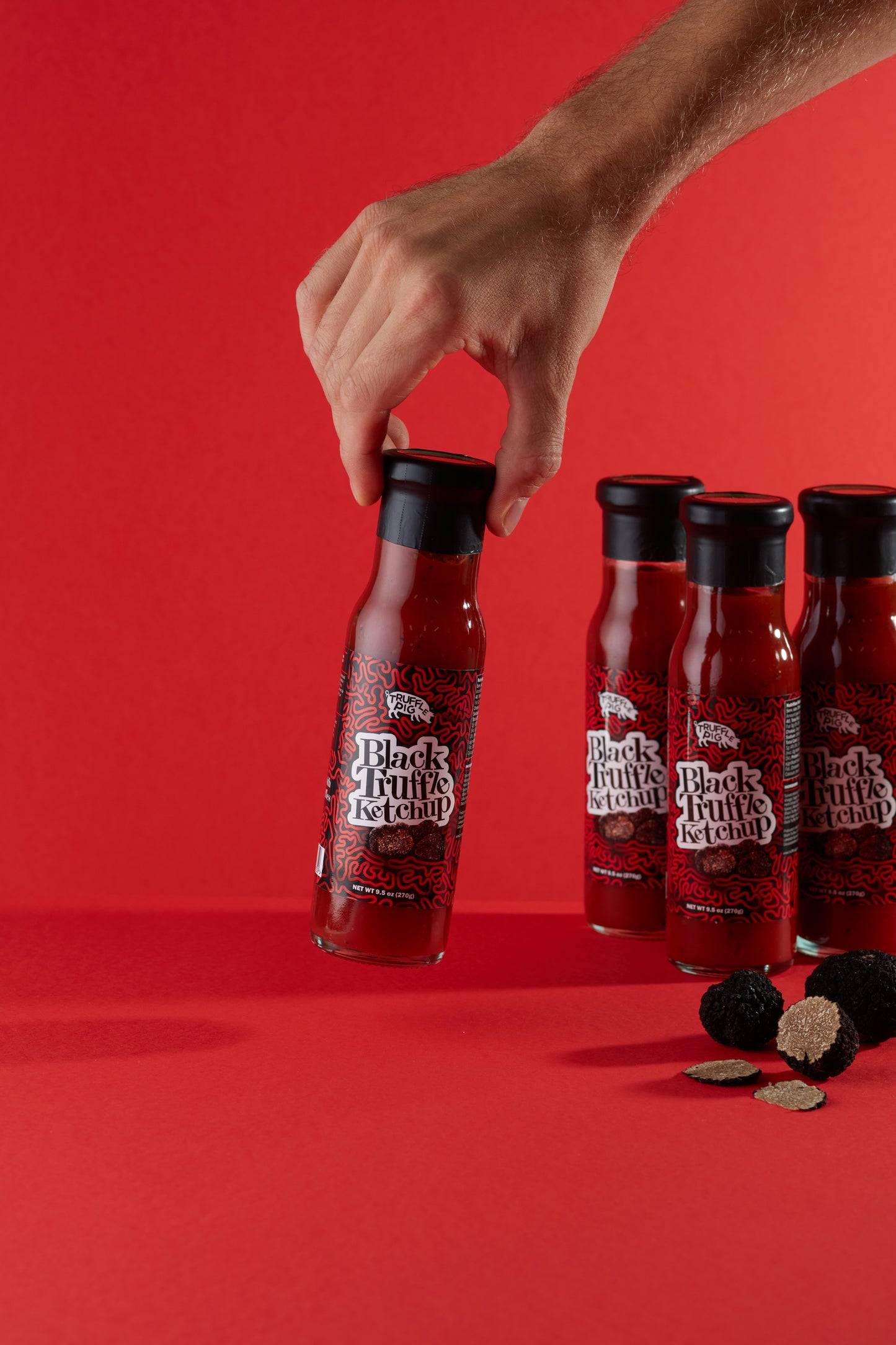 Ketchup à la truffe noire et au cochon truffé