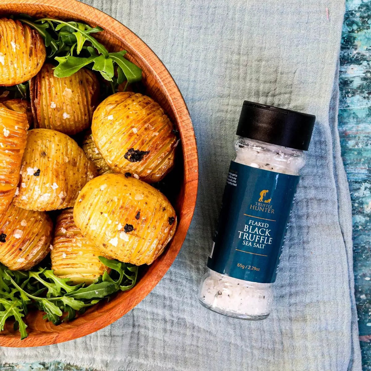 Flaked Black Truffle Salt in Shaker Jar 65g